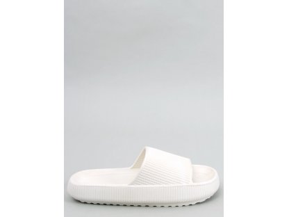 Gumové pantofle Abaigael bílé