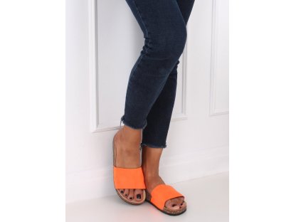 Korkové pantofle Isadora oranžové