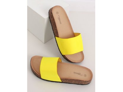 Korkové pantofle Isadora žluté
