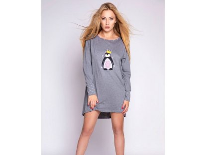 Košilka s tučňákem Liane šedá