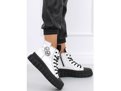 Kotníkové boty Kendal černobílé