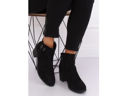 Kotníkové boty na podpatku Rosie černé