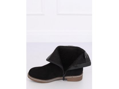 Kotníkové boty s ozdobným zipem Sorrel černé