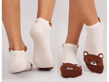 Kotníkové ponožky s medvídkem Arline