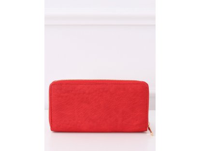 Kožená peněženka se vzorem Joann červená