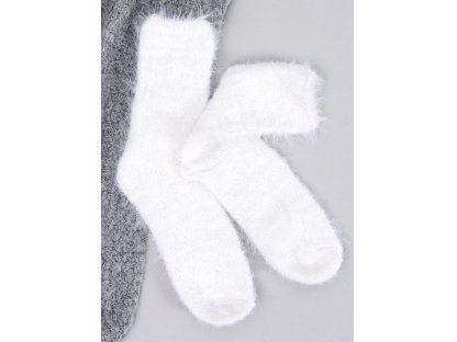 Kožešinové ponožky Coralie sada 3 ks