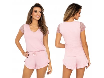 Krátké pyžamo Felicia růžové