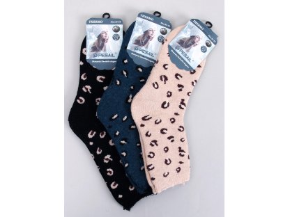 Leopardí ponožky Mandi sada 3 ks