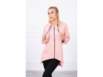 Mikina LOVE s kapucí Tempest pudrově růžová