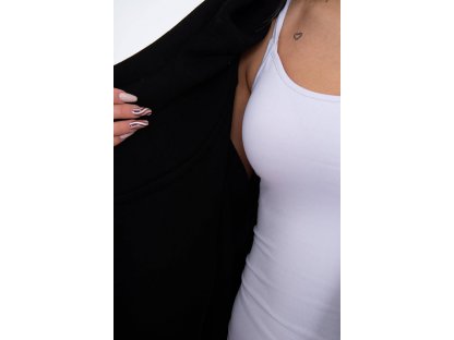 Mikina s asymetrickým zipem Katey černá