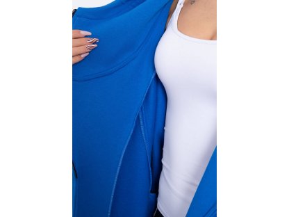 Mikina s asymetrickým zipem Katey modrá
