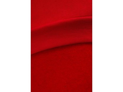 Mikinové šaty s rozparky Kit červené/černé