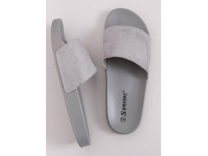 Módní pantofle Annabel šedé