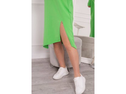 Oversize basic šaty Lacie zelené