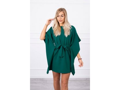Oversize šaty s netopýřími rukávy Becci zelené