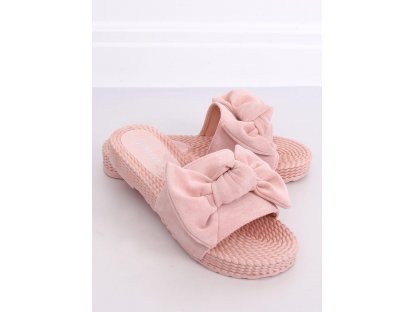 Pantofle s mašlí Joelle růžové