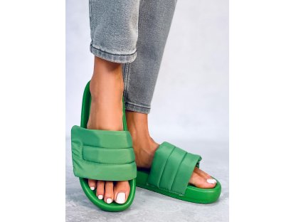 Pantofle se suchým zipem Randa zelené