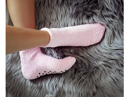 Plyšové ponožky Keri - sada 2 páry - růžové