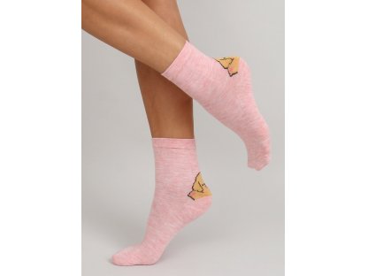 Ponožky s pejsky Sylva růžové