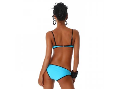 Push-up bikiny Tyrkysové