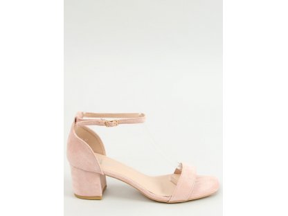 Sandály na nízkém podpatku Krystelle růžové