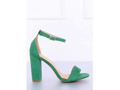 Sandály na širokém podpatku Bijou zelené