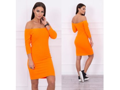 Šaty carmen Rosheen neonově oranžové
