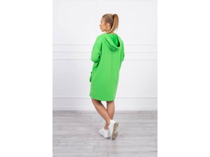 Šaty s kapucí Cassidy neonově zelené