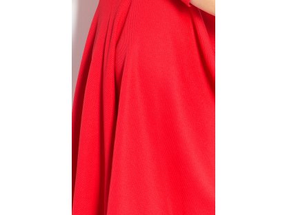 Šaty s rozšířenou sukýnkou Adelle červené