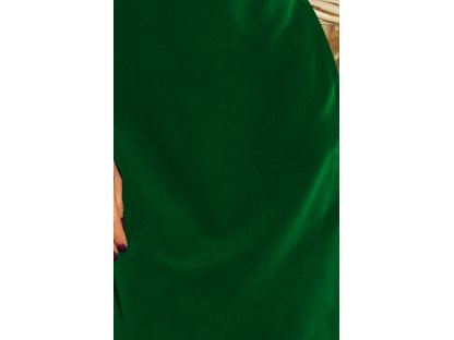 Šaty se zavazováním na rukávech Lyndi zelené