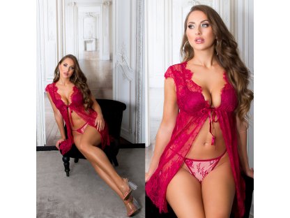 Sexy negližé s tangy Sorrel bordó