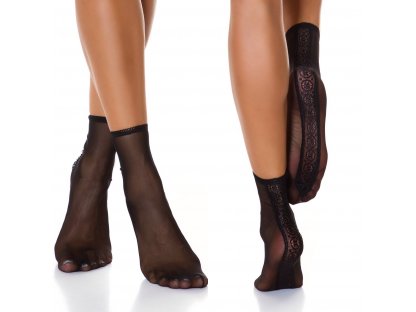 Silonové ponožky Darian černé
