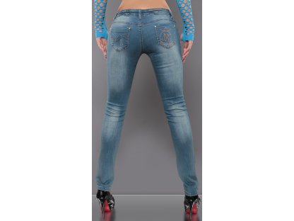 Skinny džíny s trháním