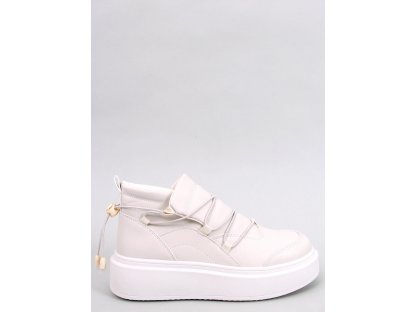 Sneakers na vysoké podrážce Perdita béžové