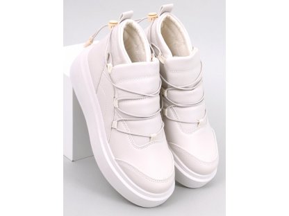 Sneakers na vysoké podrážce Perdita béžové