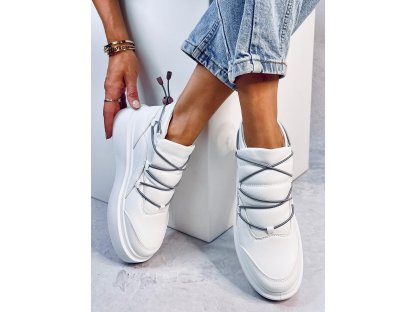 Sneakers na vysoké podrážce Perdita bílé