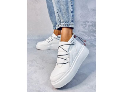 Sneakers na vysoké podrážce Perdita bílé