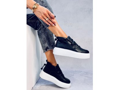 Sneakers na vysoké podrážce Perdita černé