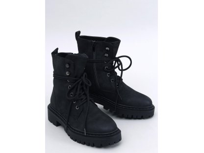 Šněrovací zimní obuv Abigayle černá