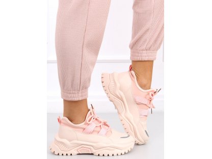 Sportovní boty na vysoké podrážce Alix růžové