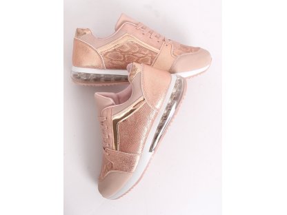 Sportovní boty s hadí kůží Judy růžové