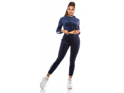 Sportovní fashion set mikina + tepláky Charis námořnický