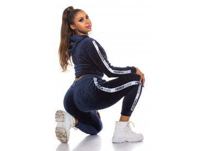 Sportovní fashion set mikina + tepláky Charis námořnický
