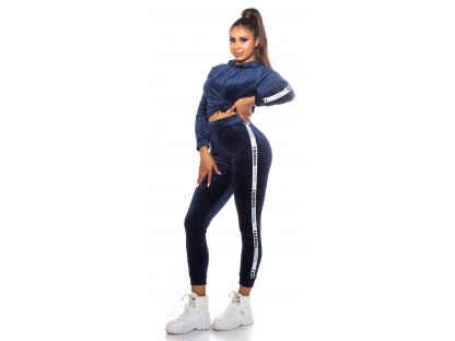 Sportovní fashion set mikina + tepláky Charis námořnický