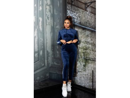 Sportovní fashion set mikina + tepláky Charis námořnický