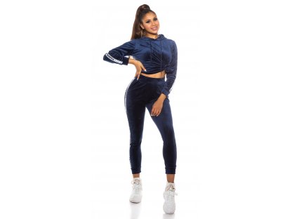 Sportovní fashion set mikina + tepláky Charis námořnický