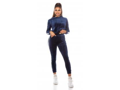 Sportovní fashion set mikina + tepláky Charis námořnický
