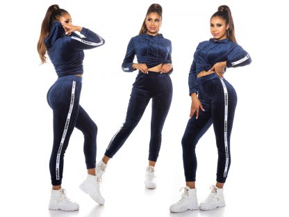 Sportovní fashion set mikina + tepláky Charis námořnický
