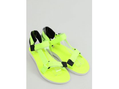 Sportovní sandály Lesley neonově žluté