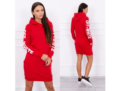Sportovní šaty s kapucí Anna červené